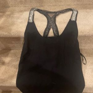 Black and silver tank